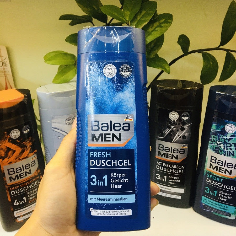 Collection Balea Men – Gels Douche 3 en 1 et 4 en 1. 2500F l'unité