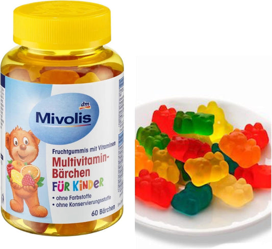 Mivolis Multivitamin Gummies Kids_Les vitamines gourmandes des petits héros