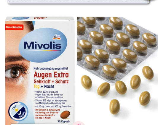 Mivolis Augen Extra - Protège vos yeux, améliore votre vue